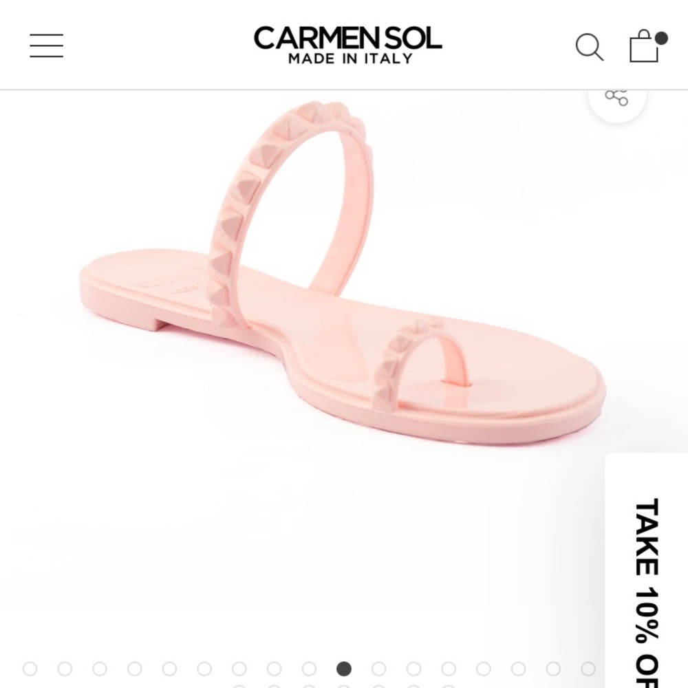 Carmen sol jelly flip flop